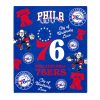NBA Philadelphia 76ers Blue Red City Of Brotherly Love Fleece Blanket