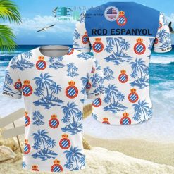 RCD Espanyol Coconut Tree White Blue T-Shirt
