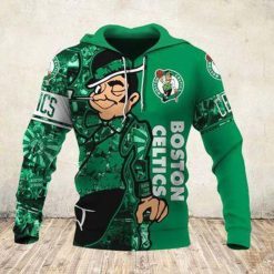 NBA Boston Celtics Green Polynesian Hawaiian Warrior Pullover Hoodie