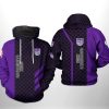 NBA Sacramento Kings Black Purple GC Pullover Hoodie