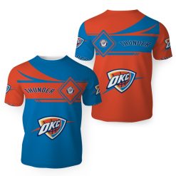 NBA Oklahoma City Thunder Blue Orange T-Shirt