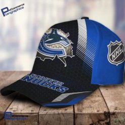 Alternative view of NHL Vancouver Canucks Black Blue Classic Cap