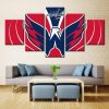 NHL Washington Capitals Red Blue 5 Panel Canvas