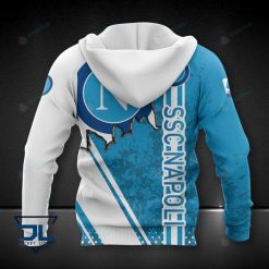Alternative view of SSC Napoli White Blue Scratch Zip Up Hoodie