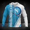 SSC Napoli White Blue Scratch Zip Up Hoodie