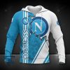 SSC Napoli White Blue Scratch Pullover Hoodie
