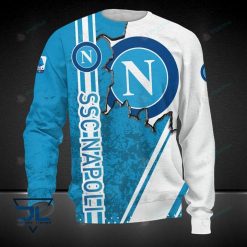 SSC Napoli White Blue Scratch Sweatshirt