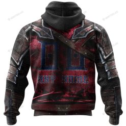 Alternative view of NBA Detroit Pistons Custom Name Number Warrior Zip Up Hoodie
