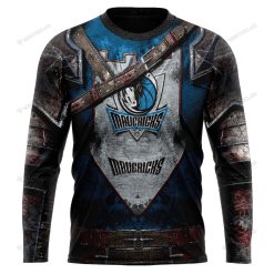 NBA Dallas Mavericks Custom Name Number Warrior Armor Sweatshirt