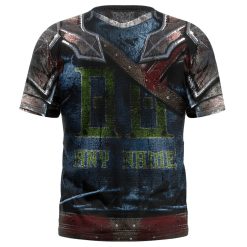Alternative view of NBA Minnesota Timberwolves Custom Name Number Warriors Jersey T-Shirt