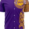 NBA Los Angeles Lakers Purple Gold Polynesian Baseball Jersey
