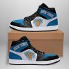 NBA New York Knicks Black Blue Air Jordan 1 High Sneakers