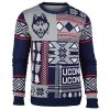 NCAA Connecticut Huskies Patches Ugly Sweater V2