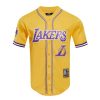 NBA Los Angeles Lakers Golden Baseball Jersey