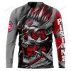 NBA Detroit Pistons Custom Name Number Skull Sweatshirt