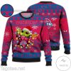 NBA Detroit Pistons Baby Yoda Ugly Christmas Sweater