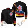 NBA Detroit Pistons Black Colorful Bomber Jacket