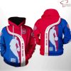 NBA Detroit Pistons Blue Red Highway Pullover Hoodie