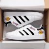 NBA Los Angeles Lakers White Black Stan Smith Shoes