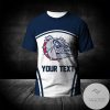 NCAA Gonzaga Bulldogs Custom Text Number Curve Style Sport T-Shirt
