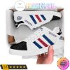 NCAA Gonzaga Bulldogs White Black Stan Smith Shoes