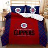 NBA Los Angeles Clippers Blue Red Western Conference Established 1984 Bedding Set