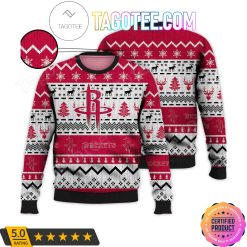 NBA Houston Rockets Red White Ugly Christmas Sweater