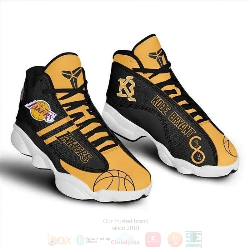 NBA Los Angeles Lakers Gold Black Kobe Bryant Air Jordan 13 Shoes NBA Los Angeles Lakers Gold Black Kobe Bryant Air Jordan 13 Shoes