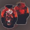 NBA Miami Heat Halloween Michael Myers Jason Voorhees Freddy Krueger Pullover Hoodie