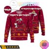 NBA Miami Heat Red Yellow Snoopy Lie On Dog House Sweater