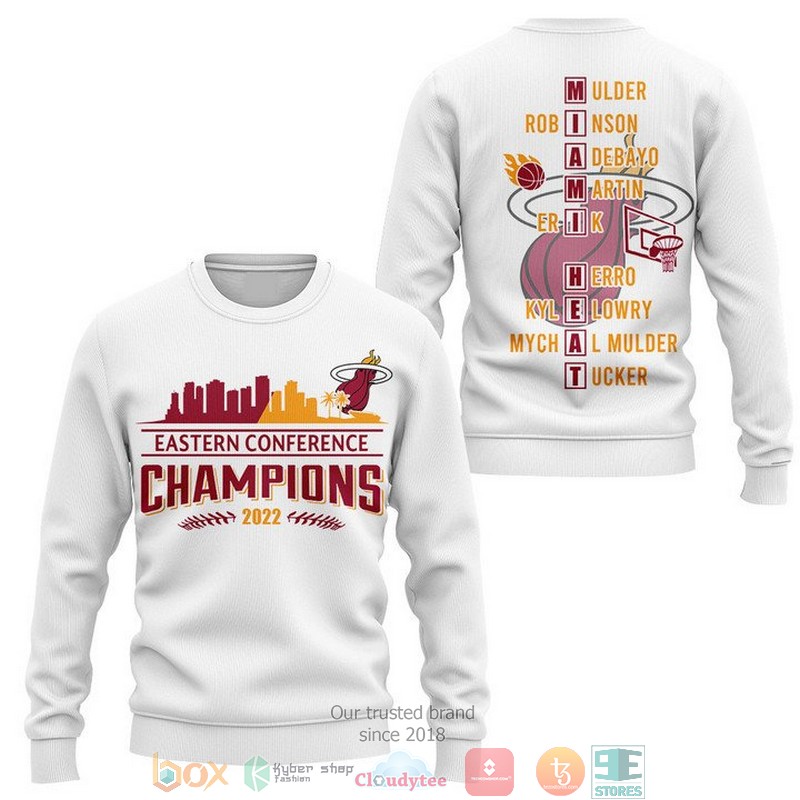 NBA Miami Heat White Eastern Conference Champion 2022 Sweatshirt