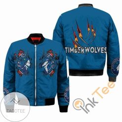 NBA Minnesota Timberwolves Blue Claws Bomber Jacket