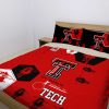 NCAA Texas Tech Red Raiders Red Black Bedding Set