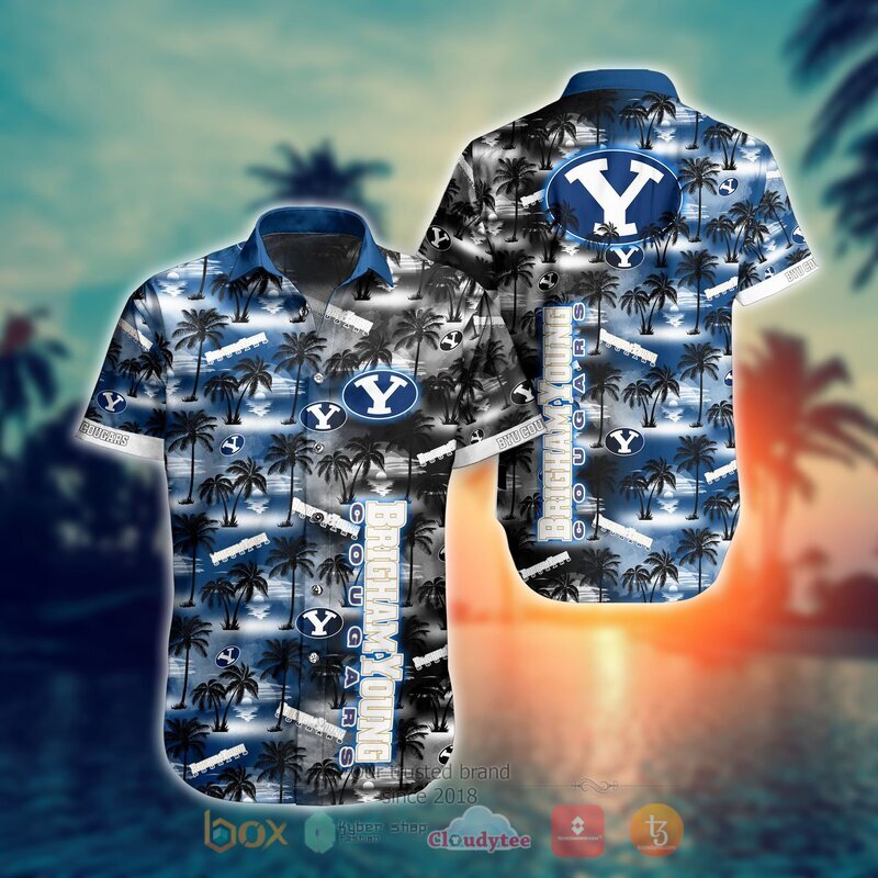 NCAA Brigham Young Cougars Coconut Tree Hawaiian Shirt