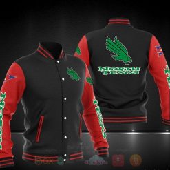 NCAA North Texas Mean Green Black Red Baseball Jacket