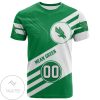 NCAA North Texas Mean Green Custom Name Number Green White T-Shirt