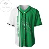 NCAA North Texas Mean Green Half Style Baseball Jersey