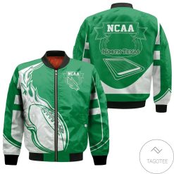 NCAA North Texas Mean Green Fire Ball Bomber Jacket