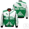 NCAA North Texas Mean Green Stripes Cross Shoulders Bomber Jacket
