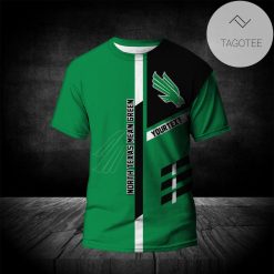 NCAA North Texas Mean Green Custom Name Green Black T-Shirt