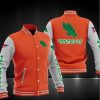NCAA North Texas Mean Green Orange White Baseball Jacket