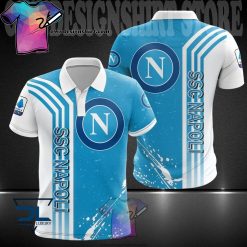 SSC Napoli White Blue Polo Shirt V14