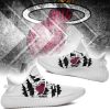 NBA Miami Heat White Scratch Yeezy Boost Sneakers