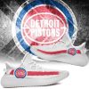 NBA Detroit Pistons White Red Yeezy Boost Sneakers