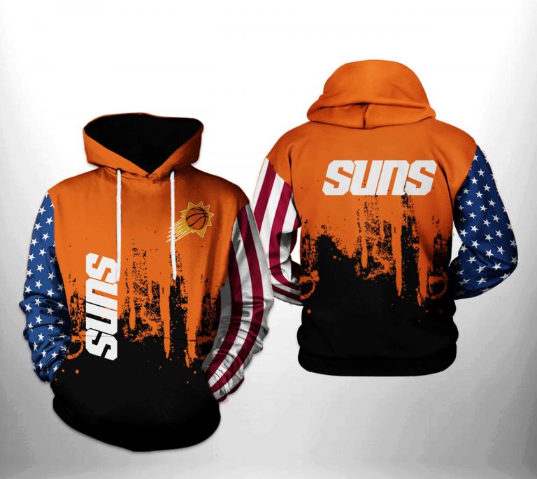 NBA Phoenix Suns US Flag Pullover Hoodie