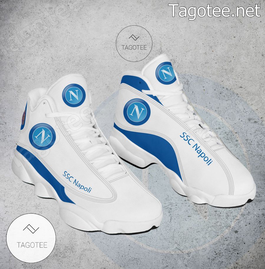 SSC Napoli White Blue Air Jordan 13 Shoes