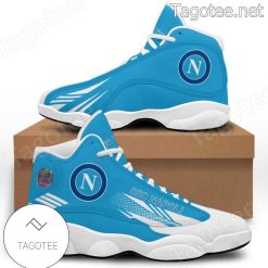 SSC Napoli Blue White Air Jordan 13 Shoes V2