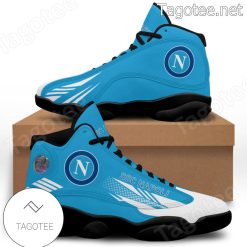 Alternative view of SSC Napoli Blue White Air Jordan 13 Shoes V2