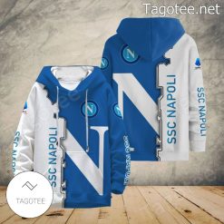 SSC Napoli White Blue Unisex Pullover Hoodie V15