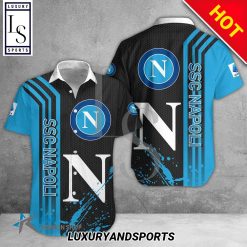 SSC Napoli Black Blue Polo Shirt V11